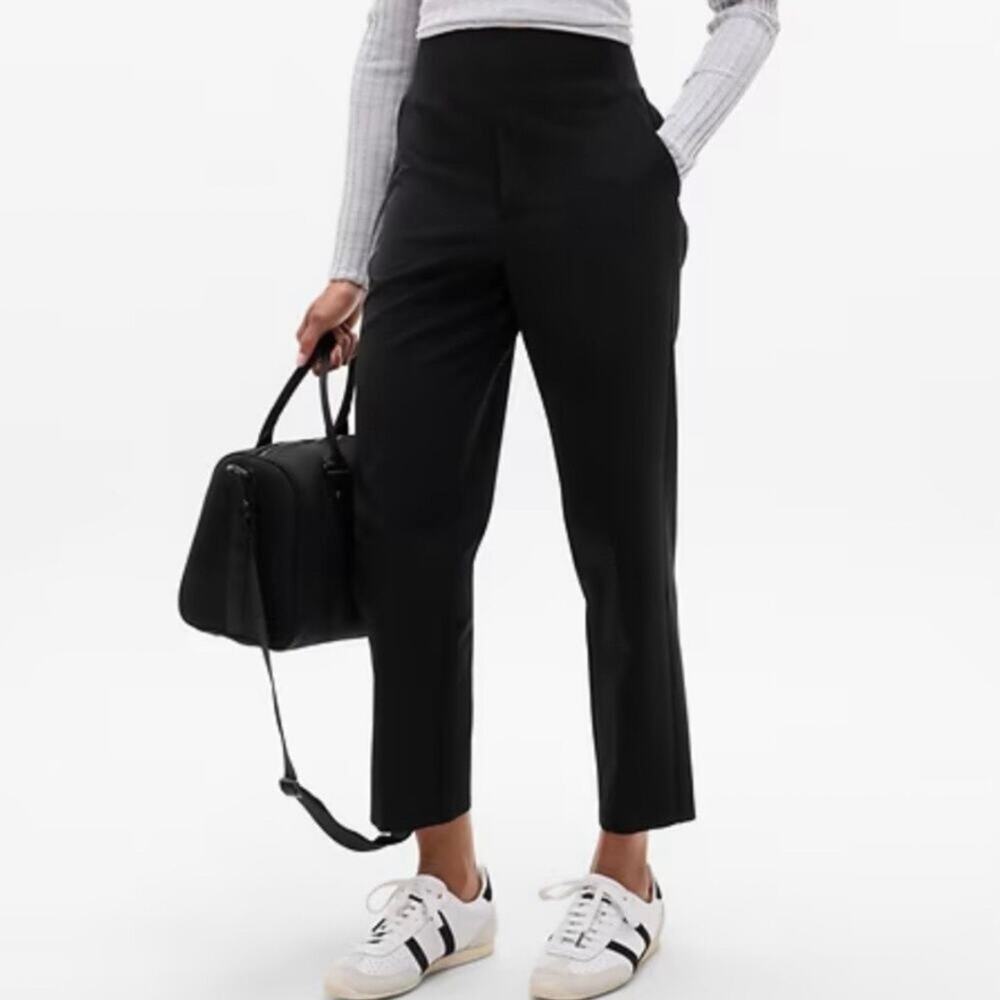Athleta Endless High Rise Pull on Pant Black 16 533636